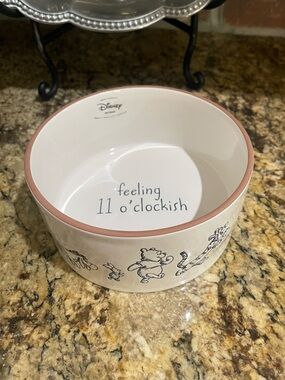 Rae Dunn Disney Winnie The Pooh and friends 6” pet bowl  - Brand New!